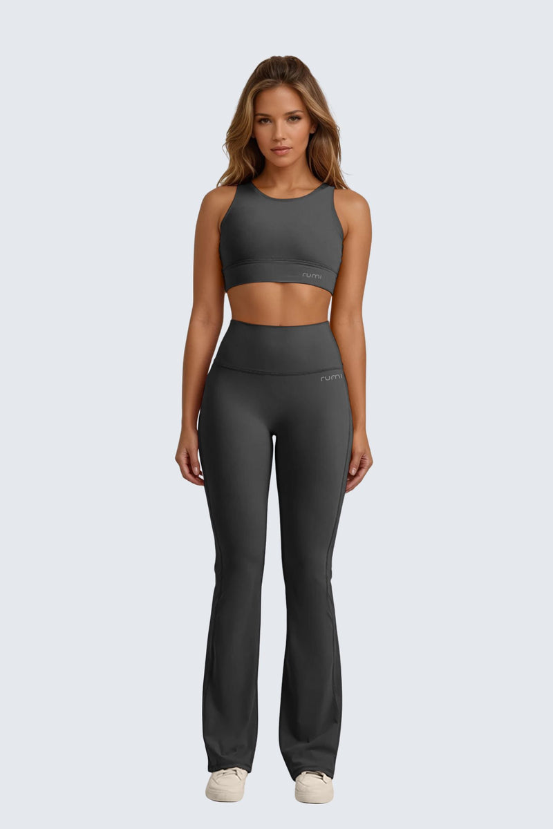 W SunSoft Plush Flared Pants 30" - Graphite