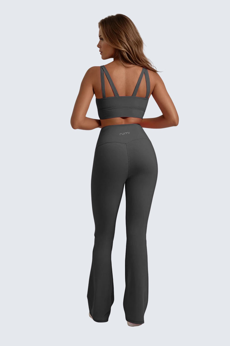 W SunSoft Plush Flared Pants 30" - Graphite