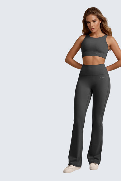 W SunSoft Plush Flared Pants 30" - Graphite