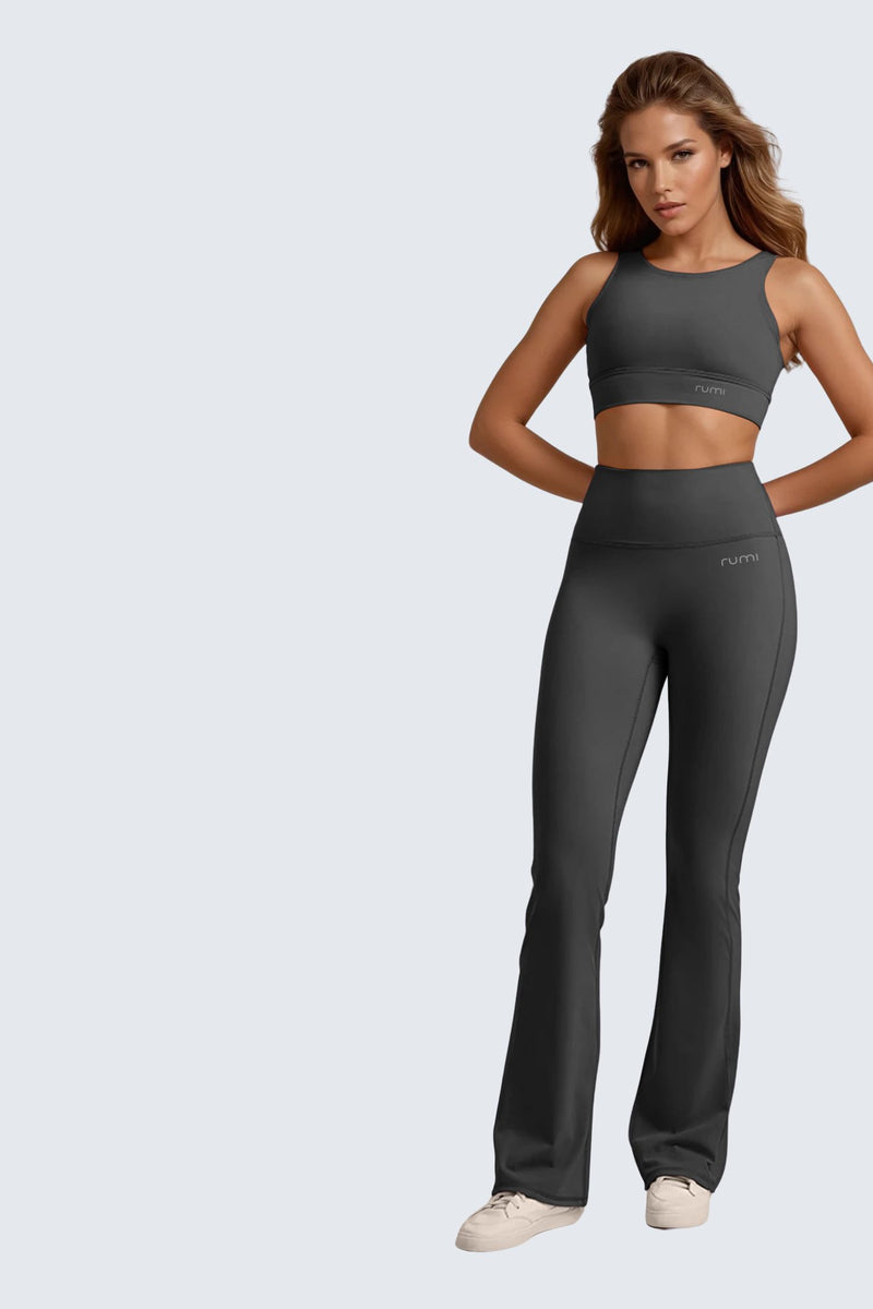 W SunSoft Plush Flared Pants 30" - Graphite