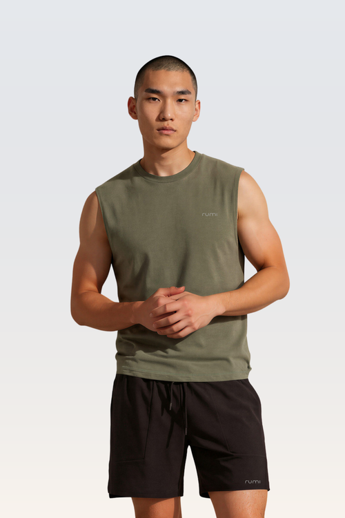 M Moon Tank - Olive Deep