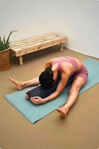 Rumi Earth - Cotton Yoga Bolster – Lean - Graphite - RU - YCB - LN - GE - Yoga Props