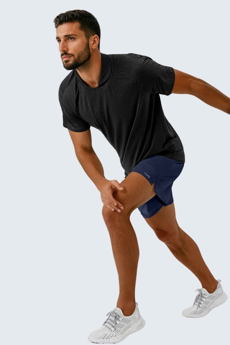 Rumi Earth - U StarAir Train Shorts 4" - Midnight - R125014MTS - 
