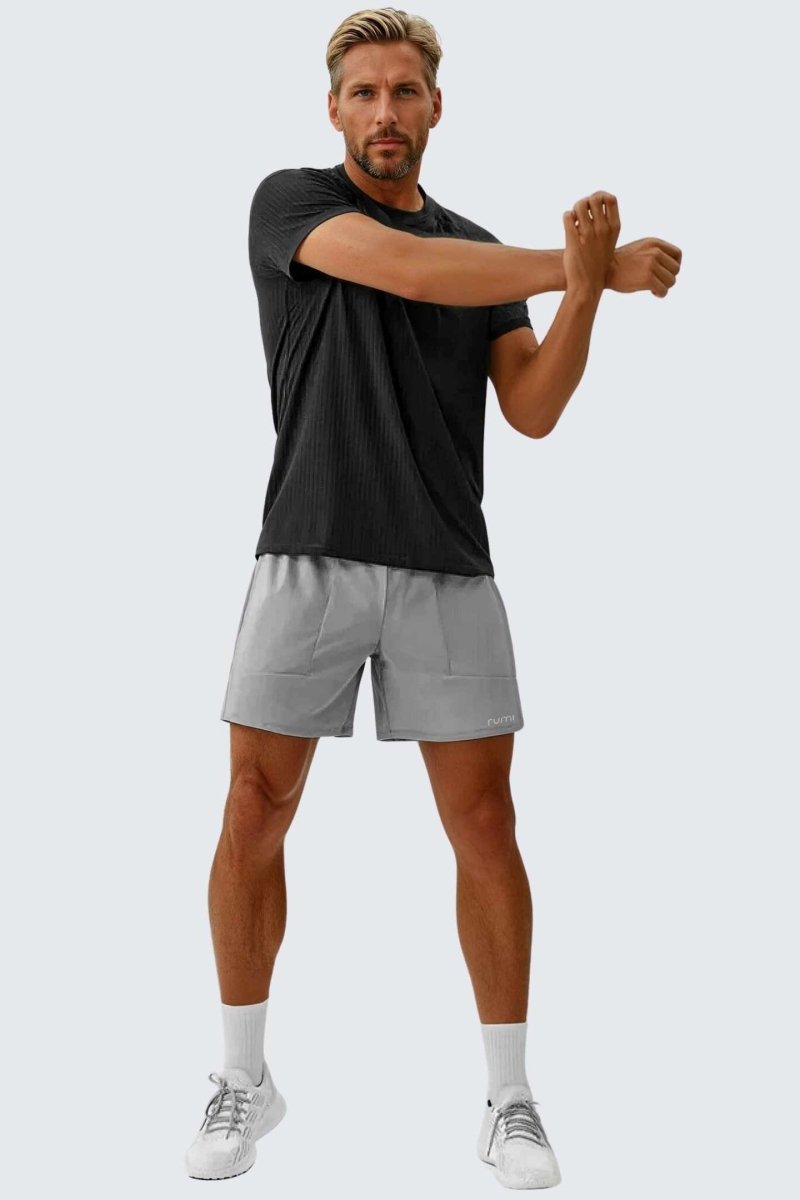 Rumi Earth - U StarAir Train Shorts 4" - Pebble - R125014PBS - 