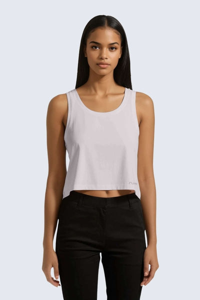 Rumi Earth - W Moon Air Cropped Singlet Tank - Orchid - R131221ODP - Tops