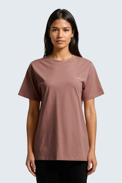 Rumi Earth - W Moon Tee Long - Rose Deep - R111115RDP - Tops