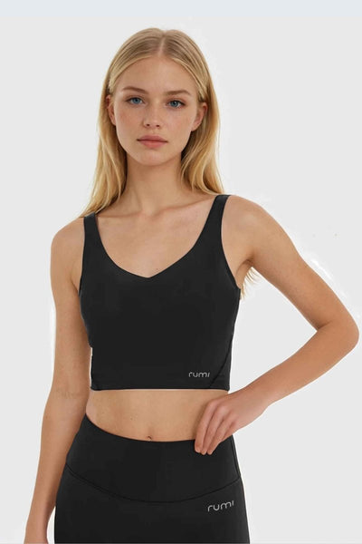 Rumi Earth - W SunSoft Tank Bra - Black - R137440BKP - Bras