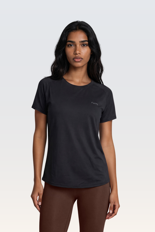 U Sun Fit Tee Terra - Black